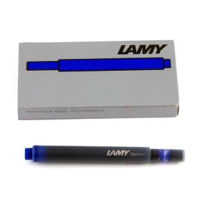 Boîte de 5 cartouches Lamy bleu effaçable