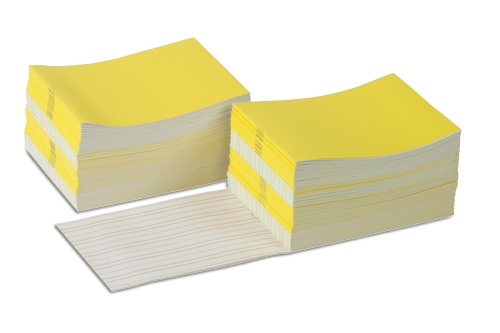 Cahier d'écriture jaune phrases (100)