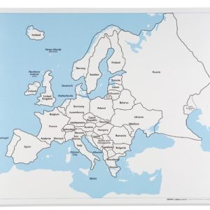 CARTE POUR AUTO-CORRECTION EUROPE (EN ANGLAIS)