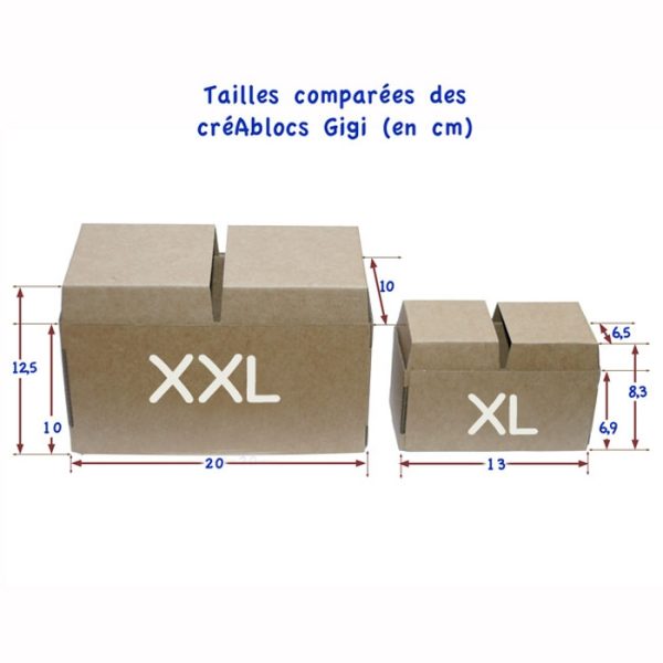 CréAbloc gigi "XL" boîte de 96 pièces