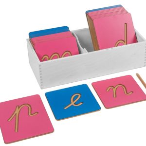 Lettres creusées cursives minuscules (sans boîte)