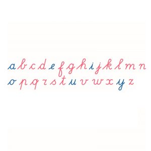Alphabet cursif en bois (v. inter)