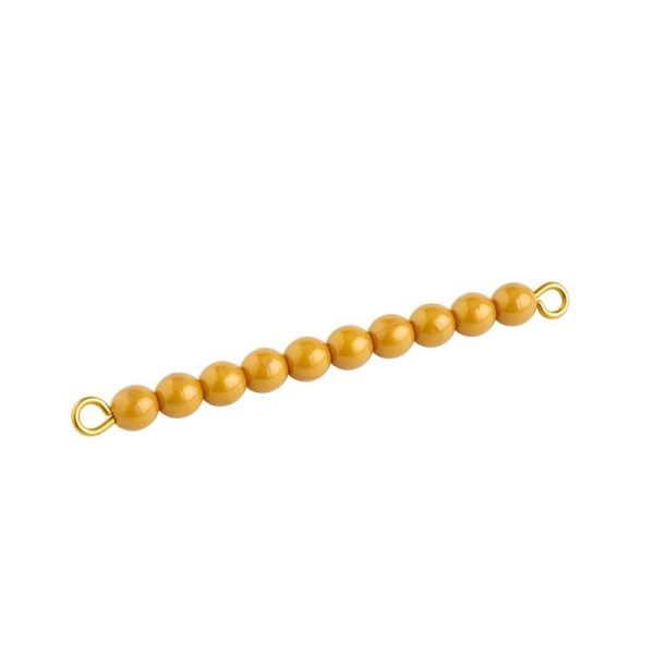 Perles dorées - boite de 45 barres de 10