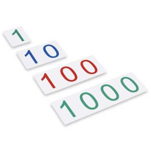 Grandes cartes des nombres 1-1000