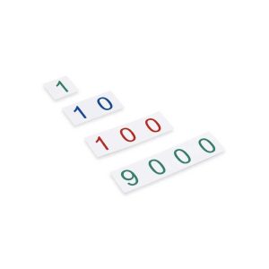 Petites cartes des nombres 1-9000