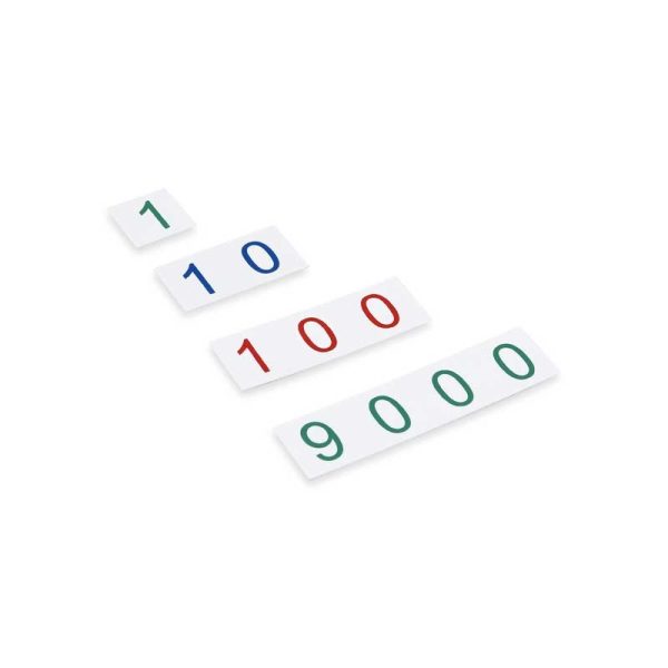 Petites cartes des nombres 1-9000